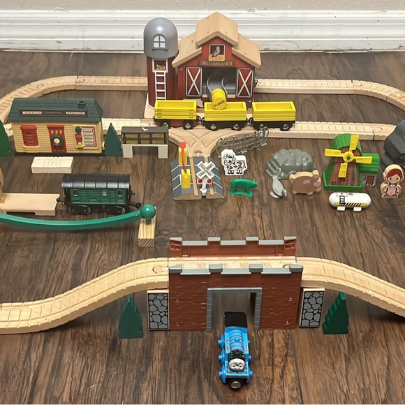 Very Rare - Thomas & Friends Farm Wooden Train set - Picture 3 of 6